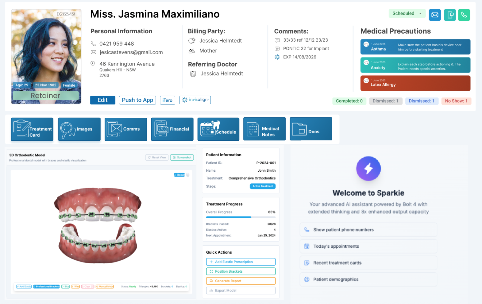 Lightning System Patient Management Interface